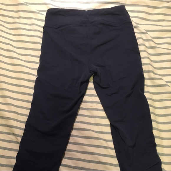 ATHLETA GIRL Navy leggings with stripes! - Picture 4 of 4